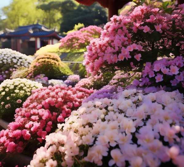 春意盎然，盆景鲜花绘就唯美春日画卷