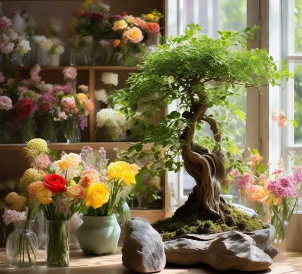 自然美学新潮流，家居鲜花盆景石，融合艺术与生态之美
